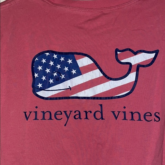 Vineyard vines American flag whale pocket tee xl - Picture 5 of 7